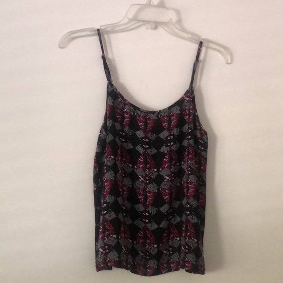 Spaghetti Strap Print Multicolored Blouse - Picture 2 of 8